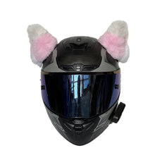 Load image into Gallery viewer, 2Pcs Car Motorcycle Helmet Decoration Electric Bike Soft Little Plush Cat's Ears For Motocross Full Face Off Road Helmet Sticker