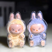 Load image into Gallery viewer, 1Pc Protective Acrylic Storage Case For Plush Dolls Display Bag for Labubu V2 Sitting Party No Doll Transparent Portable Cable Organizer Box Storage Case