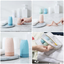 Load image into Gallery viewer, Travel Silicone Bottle Mini Squeeze Soft Lotion Bottle Cosmetic Shower Gel Shampoo Container Bottles Portable Squeeze Bottling