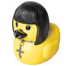 Load image into Gallery viewer, Satan Duck Punk Duck Small Death Rock Duck Valentina Lady Duck Goth Girl Duck for Desk Car Interior Truck Dashboard Tabletop Decoration