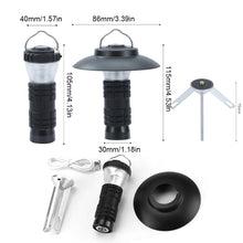 Load image into Gallery viewer, Outdoor Lighthouse Camping Light LED Multi-functional Triangle Stand Camp Atmosphere Light with Hook Tent Light Emergency Light