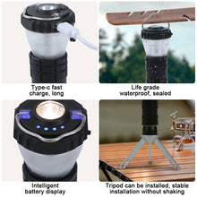 Load image into Gallery viewer, Outdoor Lighthouse Camping Light LED Multi-functional Triangle Stand Camp Atmosphere Light with Hook Tent Light Emergency Light