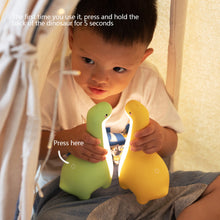 Load image into Gallery viewer, Dinosaur Night Light Long Necked Animal Light Cartoon Bedside Lamp Children's Eye Protection LED Light USB Charging Dimming Atmosphere Light Desktop Ornament Gift