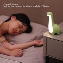 Load image into Gallery viewer, Dinosaur Night Light Long Necked Animal Light Cartoon Bedside Lamp Children's Eye Protection LED Light USB Charging Dimming Atmosphere Light Desktop Ornament Gift