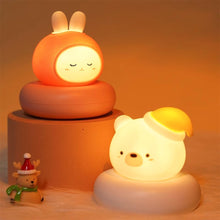 Load image into Gallery viewer, Cute Animal Night Light USB Charging Night Lamp Creative Sleep Lamp for Children's Birthday Holiday Christmas Gift Luminous Cartoon Lights Bedroom Decorative Night Atmosphere Lamp