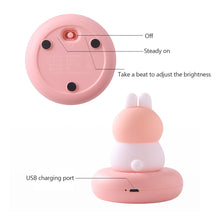 Load image into Gallery viewer, Cute Animal Night Light USB Charging Night Lamp Creative Sleep Lamp for Children's Birthday Holiday Christmas Gift Luminous Cartoon Lights Bedroom Decorative Night Atmosphere Lamp