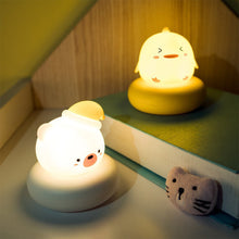Load image into Gallery viewer, Cute Animal Night Light USB Charging Night Lamp Creative Sleep Lamp for Children's Birthday Holiday Christmas Gift Luminous Cartoon Lights Bedroom Decorative Night Atmosphere Lamp