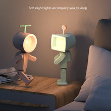 Load image into Gallery viewer, Astronaut Magnetic LED Night Light Mini Creative Table Lamp Adjustable Angle Robot With Light Bedroom Bedside Night Atmosphere Lamp For Kids Baby Gifts
