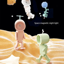 Load image into Gallery viewer, Astronaut Magnetic LED Night Light Mini Creative Table Lamp Adjustable Angle Robot With Light Bedroom Bedside Night Atmosphere Lamp For Kids Baby Gifts