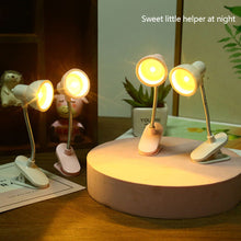 Load image into Gallery viewer, Cute Mini Clamp Lamp to Read Book Eye Protection Bookmarks Portable Light Rotatable Reading Lights for Books Decorative Book Children For Night