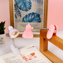 Load image into Gallery viewer, Cute Mini Clamp Lamp to Read Book Eye Protection Bookmarks Portable Light Rotatable Reading Lights for Books Decorative Book Children For Night
