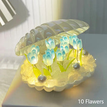 Load image into Gallery viewer, Shell Tulip Night Light DIY Home Decor LED Night Lamp Bedroom Atmosphere Light Decoration Bedside Lamps Creative Valentine Christmas Birthday Kids Gift