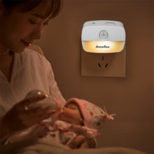 Load image into Gallery viewer, LED Night Light EU Plug In Lamp Smart Motion Sensor Light Indoor Mini Wall Lamp WC Hallway Stair Bedside Night Lamp Home Decoration Nightlights