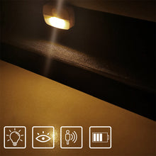Load image into Gallery viewer, LED Night Light EU Plug In Lamp Smart Motion Sensor Light Indoor Mini Wall Lamp WC Hallway Stair Bedside Night Lamp Home Decoration Nightlights