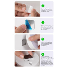 Load image into Gallery viewer, PIR Motion Sensor Light LED Night Light USB Rechargeable Night Lamp Wireless Closet Lights Dormitory Wardrobe Bedroom Bedside Nightlights