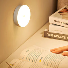 Load image into Gallery viewer, PIR Motion Sensor Light LED Night Light USB Rechargeable Night Lamp Wireless Closet Lights Dormitory Wardrobe Bedroom Bedside Nightlights