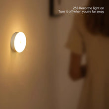 Load image into Gallery viewer, PIR Motion Sensor Light LED Night Light USB Rechargeable Night Lamp Wireless Closet Lights Dormitory Wardrobe Bedroom Bedside Nightlights