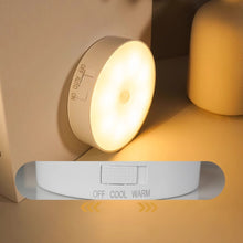 Load image into Gallery viewer, PIR Motion Sensor Light LED Night Light USB Rechargeable Night Lamp Wireless Closet Lights Dormitory Wardrobe Bedroom Bedside Nightlights