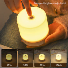 Load image into Gallery viewer, Touch Rechargeable LED Night Light Creative USB Bedside Lamp Touch 3 Modes Dimming Table Lamp Eye Protection For Bedroom Reading Lamp