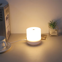 Load image into Gallery viewer, Touch Rechargeable LED Night Light Creative USB Bedside Lamp Touch 3 Modes Dimming Table Lamp Eye Protection For Bedroom Reading Lamp