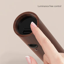 Load image into Gallery viewer, Intelligent Wooden LED Night Light Magnetic Portable Lamp USB Charging Night Lamp Staircase Corridor Bedroom Closet light Bedside Atmosphere Light