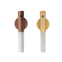 Load image into Gallery viewer, Intelligent Wooden LED Night Light Magnetic Portable Lamp USB Charging Night Lamp Staircase Corridor Bedroom Closet light Bedside Atmosphere Light