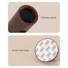 Load image into Gallery viewer, Intelligent Wooden LED Night Light Magnetic Portable Lamp USB Charging Night Lamp Staircase Corridor Bedroom Closet light Bedside Atmosphere Light