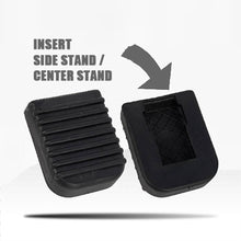 Load image into Gallery viewer, Rubber Motorcycle Side Stand Pad Extension Scooter Bike Kickstand Extender Foot Support Plate Anti-skid Enlarged Base