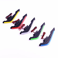 Load image into Gallery viewer, 2Pcs Motorcycle Front Side Spoiler Winglets Aerodynamic Wing Set Fixed Wind Wings with LED Lights and Adhesive Decoration Sticker