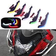 Load image into Gallery viewer, 2Pcs Motorcycle Front Side Spoiler Winglets Aerodynamic Wing Set Fixed Wind Wings with LED Lights and Adhesive Decoration Sticker