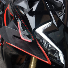 Load image into Gallery viewer, 2Pcs Motorcycle Front Side Spoiler Winglets Aerodynamic Wing Set Fixed Wind Wings with LED Lights and Adhesive Decoration Sticker