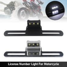Load image into Gallery viewer, Motorcycle Electric Vehicle Mudguard License Bracket Plate Holder with LED Light Equipment Accessories Brackets