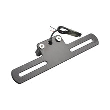 Load image into Gallery viewer, Motorcycle Electric Vehicle Mudguard License Bracket Plate Holder with LED Light Equipment Accessories Brackets