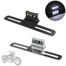Load image into Gallery viewer, Motorcycle Electric Vehicle Mudguard License Bracket Plate Holder with LED Light Equipment Accessories Brackets