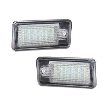 Load image into Gallery viewer, 2Pcs DC 12V Car Number License Plate Light Lamp No Error Canbus White For Audi A3 S3 A4 S4 A6 C6 A8 S8 Q7