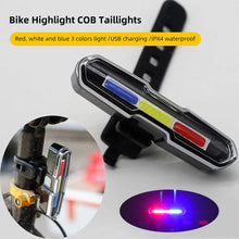 Load image into Gallery viewer, Cycling COB Rear Light USB Rechargeable Bicycle Tail Lamp Waterproof MTB Bike Warning Taillights for Running Riding Cycling