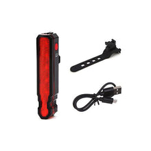 Load image into Gallery viewer, USB Rechargeable Bike Rear Light Laser Line Warning Lamp Waterproof Seatpost LED Light MTB Road Bicycle Taillight