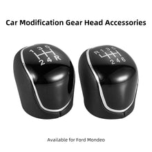 Load image into Gallery viewer, 5/6 Speed Car Leather Gear Shifter Lever Shift Knob Arm Headball for FORD Mondeo Mk4 S-Max C-Max Focus Mk2 Kuga Accessories