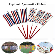 Load image into Gallery viewer, 1.2M/2M Gym Ribbons Dance Ribbon Rhythmic Art Gymnastics Ballet Streamer Twirling Rod Striped Star Stick Training