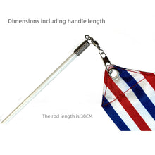 Load image into Gallery viewer, 1.2M/2M Gym Ribbons Dance Ribbon Rhythmic Art Gymnastics Ballet Streamer Twirling Rod Striped Star Stick Training