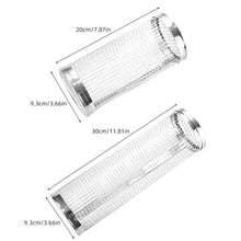 Load image into Gallery viewer, BBQ Grill Basket Wire Mesh Cylinder Portable Round 304 Stainless Steel Grill Basket Barbecue Rack Outdoor Camping Fumigator Tasty