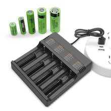 Load image into Gallery viewer, 4.2V 3.9V 3.6V 3.2V 18650 16340 10400 26650 18490 AA AAA 14500 21700 Lithium Ni-mh Battery Smart Charger