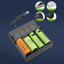 Load image into Gallery viewer, 4.2V 3.9V 3.6V 3.2V 18650 16340 10400 26650 18490 AA AAA 14500 21700 Lithium Ni-mh Battery Smart Charger