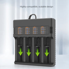 Load image into Gallery viewer, 4.2V 3.9V 3.6V 3.2V 18650 16340 10400 26650 18490 AA AAA 14500 21700 Lithium Ni-mh Battery Smart Charger