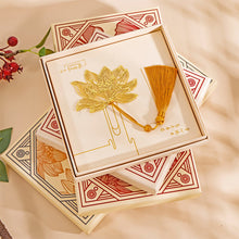 Load image into Gallery viewer, 1pcs Student Chinese Style Stationery Retro Metal Bookmarks Hollow Ginkgo Biloba Maple Leaf Lotus Vein Book Marks Gifts
