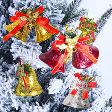 Load image into Gallery viewer, Christmas Tree Decoration Bells Xmas Ornaments Hanging Bell New Year Party Pendant Decor Prop Gift Supplies