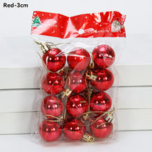 Load image into Gallery viewer, Christmas Tree Decoration Balls Xmas Ornaments Ball Glitter Hanging Ball New Year Party Pendant Decor Prop Gift Supplies