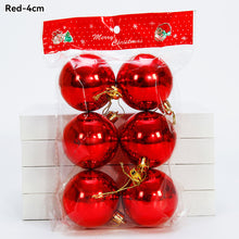 Load image into Gallery viewer, Christmas Tree Decoration Balls Xmas Ornaments Ball Glitter Hanging Ball New Year Party Pendant Decor Prop Gift Supplies