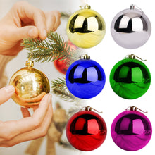 Load image into Gallery viewer, Christmas Tree Decoration Balls Xmas Ornaments Ball Glitter Hanging Ball New Year Party Pendant Decor Prop Gift Supplies