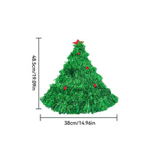Load image into Gallery viewer, 2025 Ins Christmas Tree Hat Creative Xmas Headwear for Girls Tinsel Christmas Headband Party Costume New Year Decor Supplies